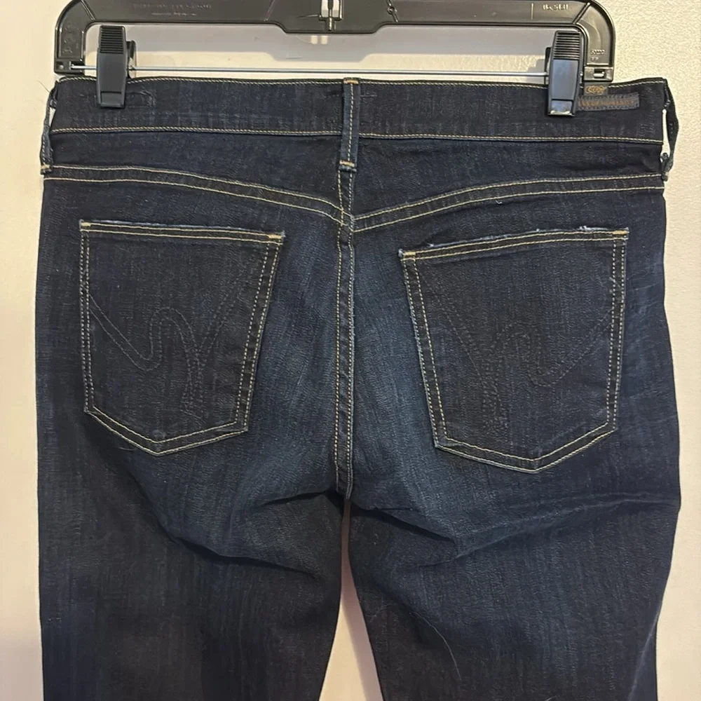 Citizens of Humanity Dark Wash Ava Low Rise Straight Leg Jeans 28 - Picture 7 of 13